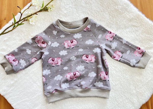 Baby Shirt gr. 62 "Schweinchen"